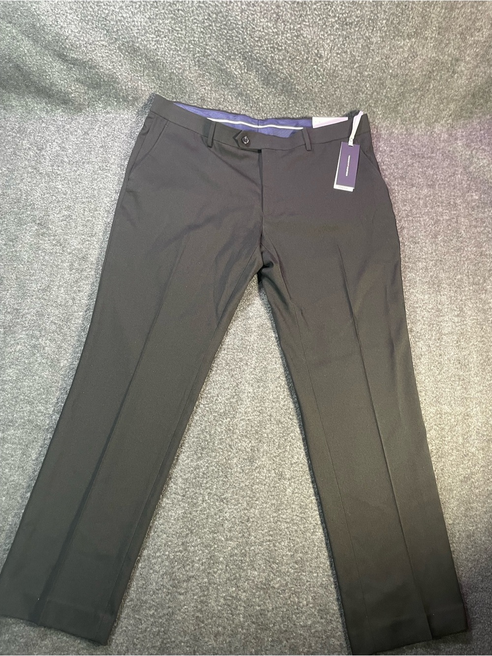 Tommy Hilfiger Pants Mens 38x30 Black Redmond Stretch Wrinkle Suit Dress New NWT